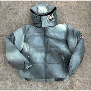 Impaq Coat XL Rugged Wear Green/Gray Ombre Lined Removable Hood Puffer Outerwear